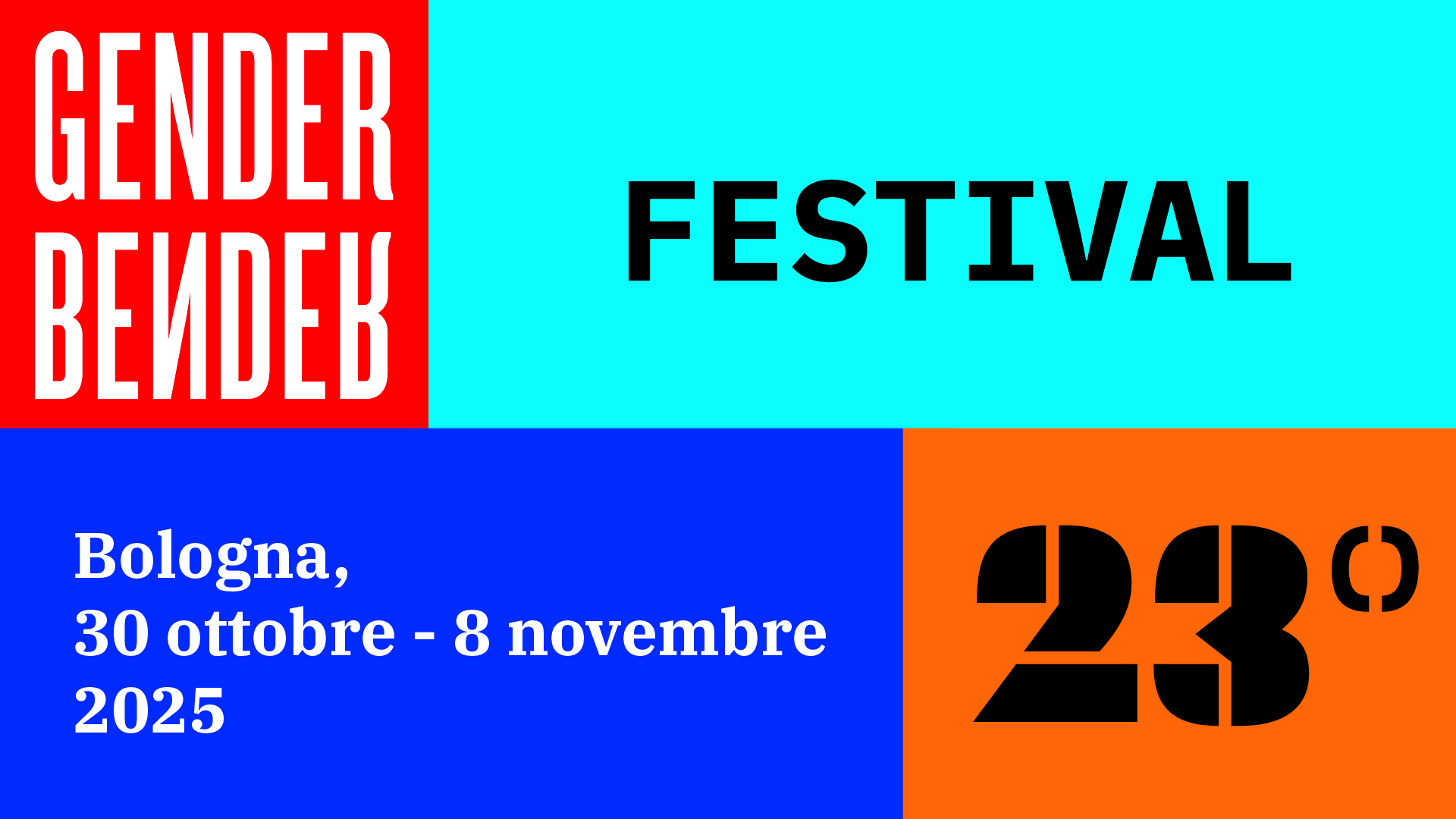 Le date della nuova edizione di Gender Bender: 30 ottobre - 8 novembre 2025, Bologna